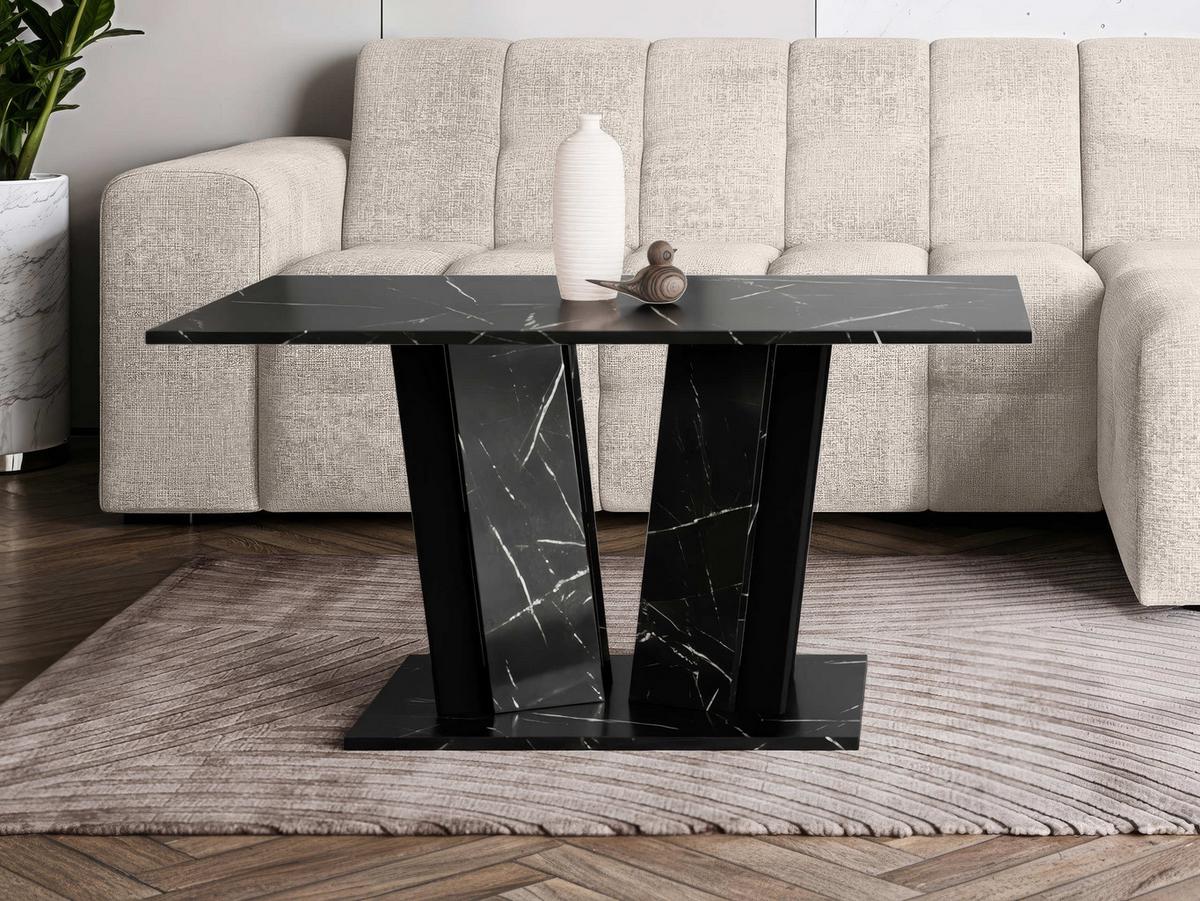 COUCHTISCH Doha II - Schwarz, Holzwerkstoff (60/100/55cm) - MIRJAN24