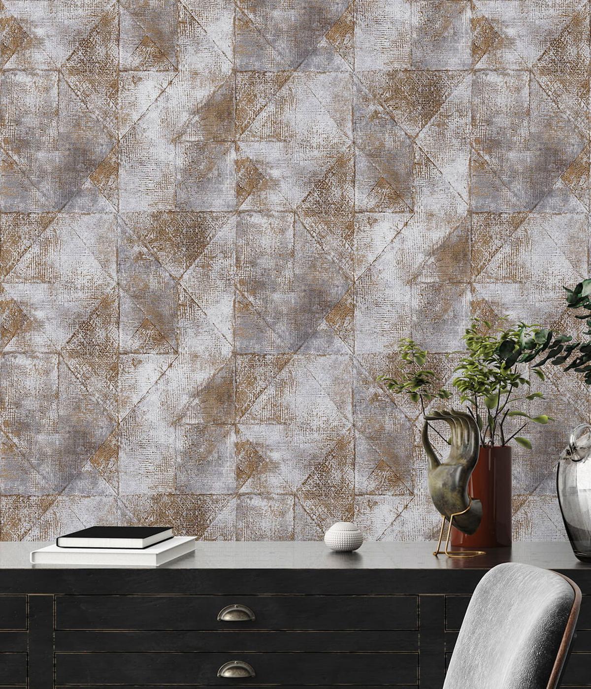 VLIESTAPETE Gold 53/1005 cm - Grau, Kunststoff/Textil (53/1cm) - KUNSTLOFT