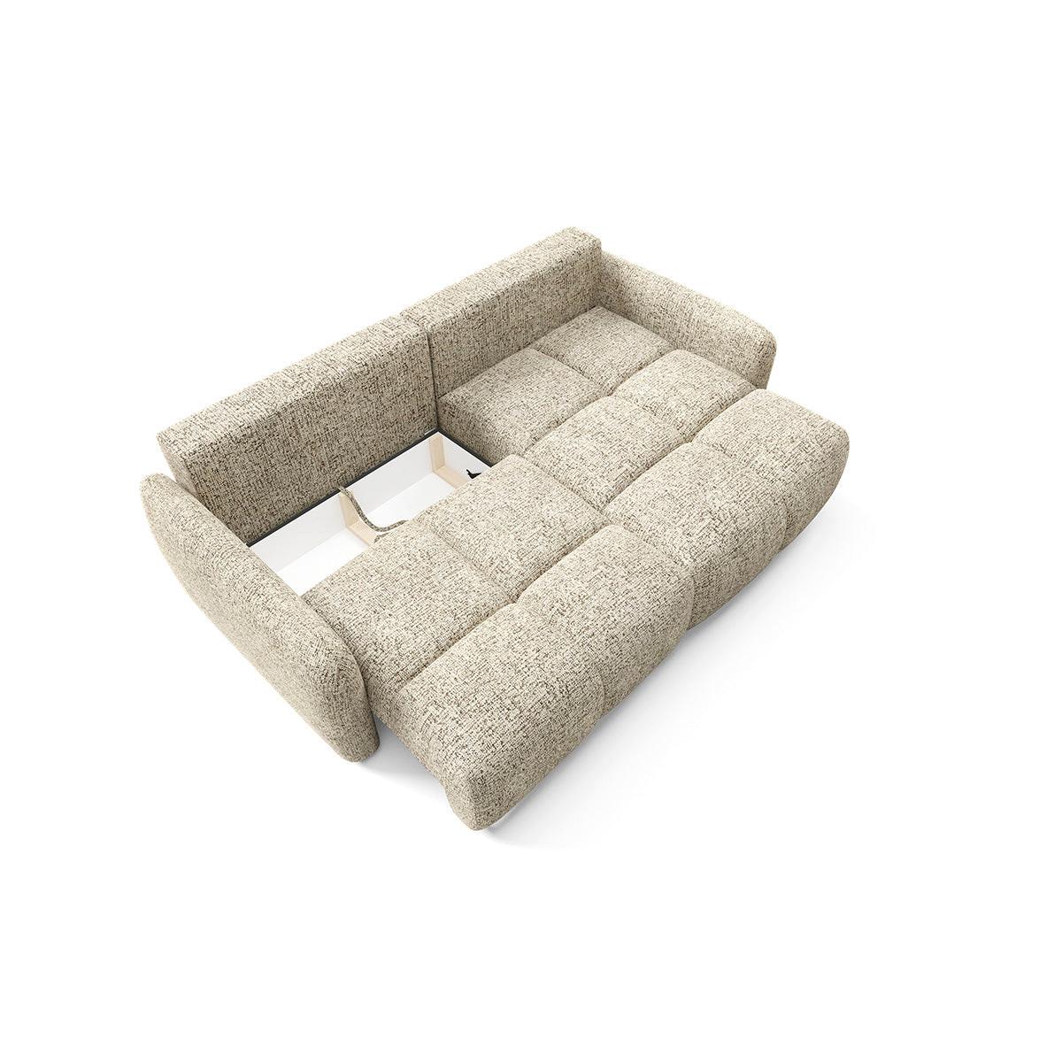 ECKSOFA Vittoria Beige meliert - Beige, Holz (240/165cm) - Petits-meubles