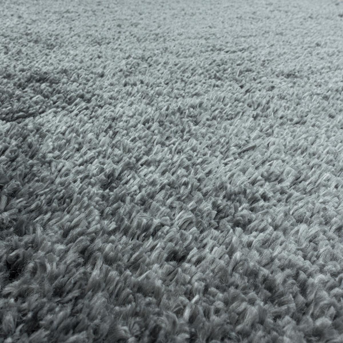 HOCHFLORTEPPICH SALZACH, einfarbig, aus Polypropylen, Hellgrau, 120 x 170 cm - Grau, Textil (170/120cm) - KADIMA DESIGN