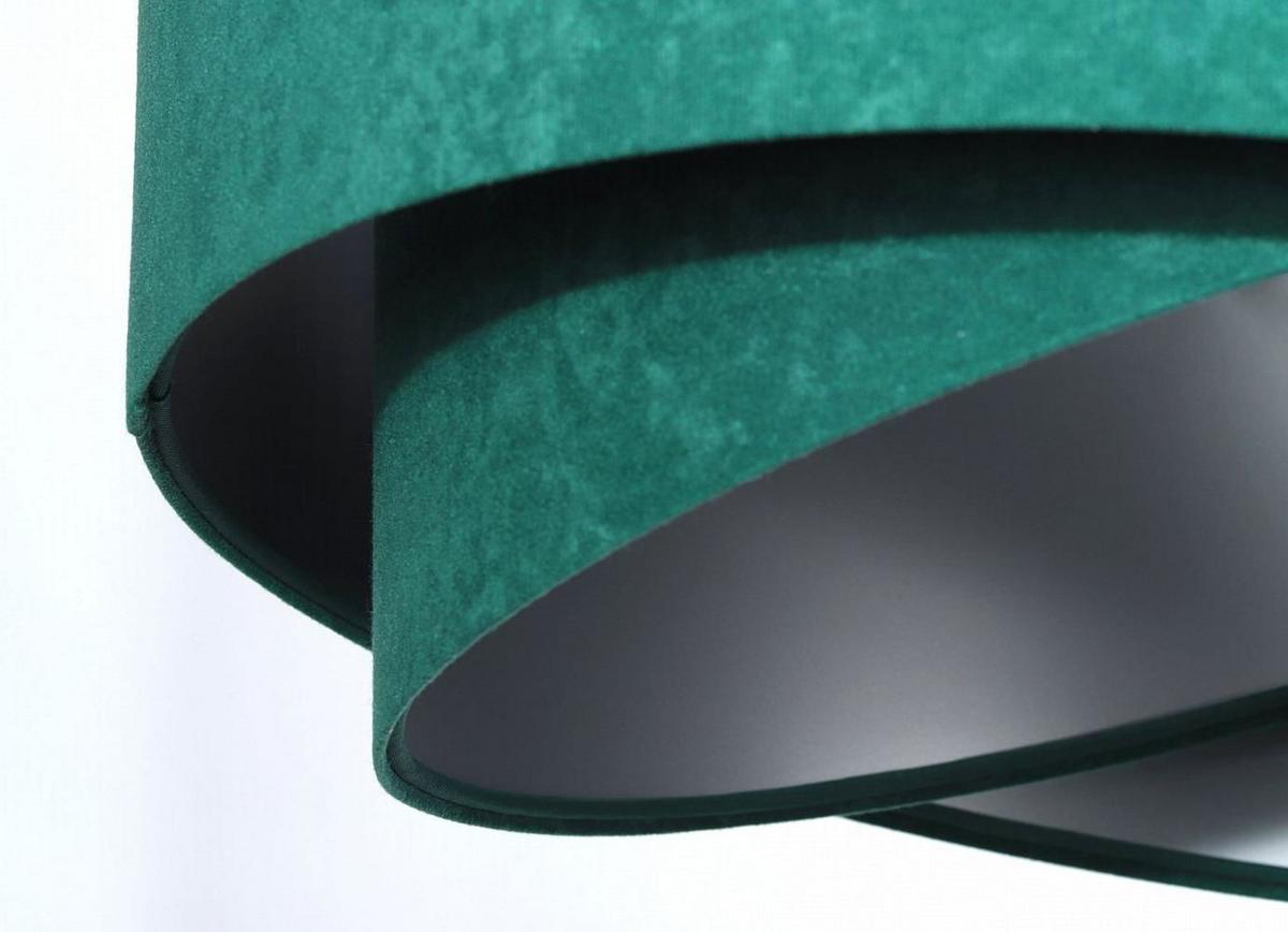 HÄNGELEUCHTE Grün 50/23 cm - Silberfarben, Kunststoff (50/1.3/23cm) - ONZENO