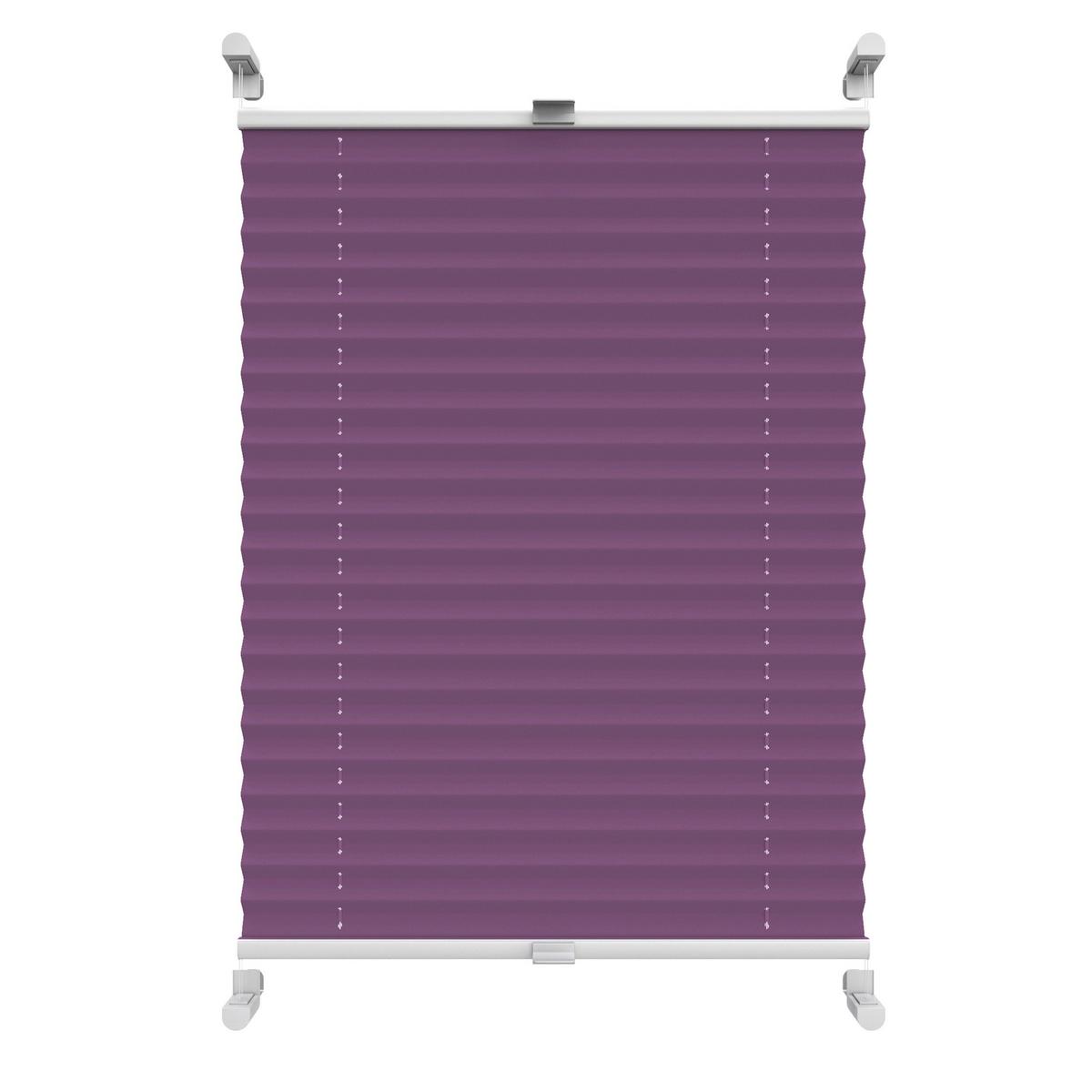 PLISSEE Thermo Basic 75 x 210cm Klemmfix ohne Bohren - Lila, Textil (75/210/210cm) - Deco-Raum