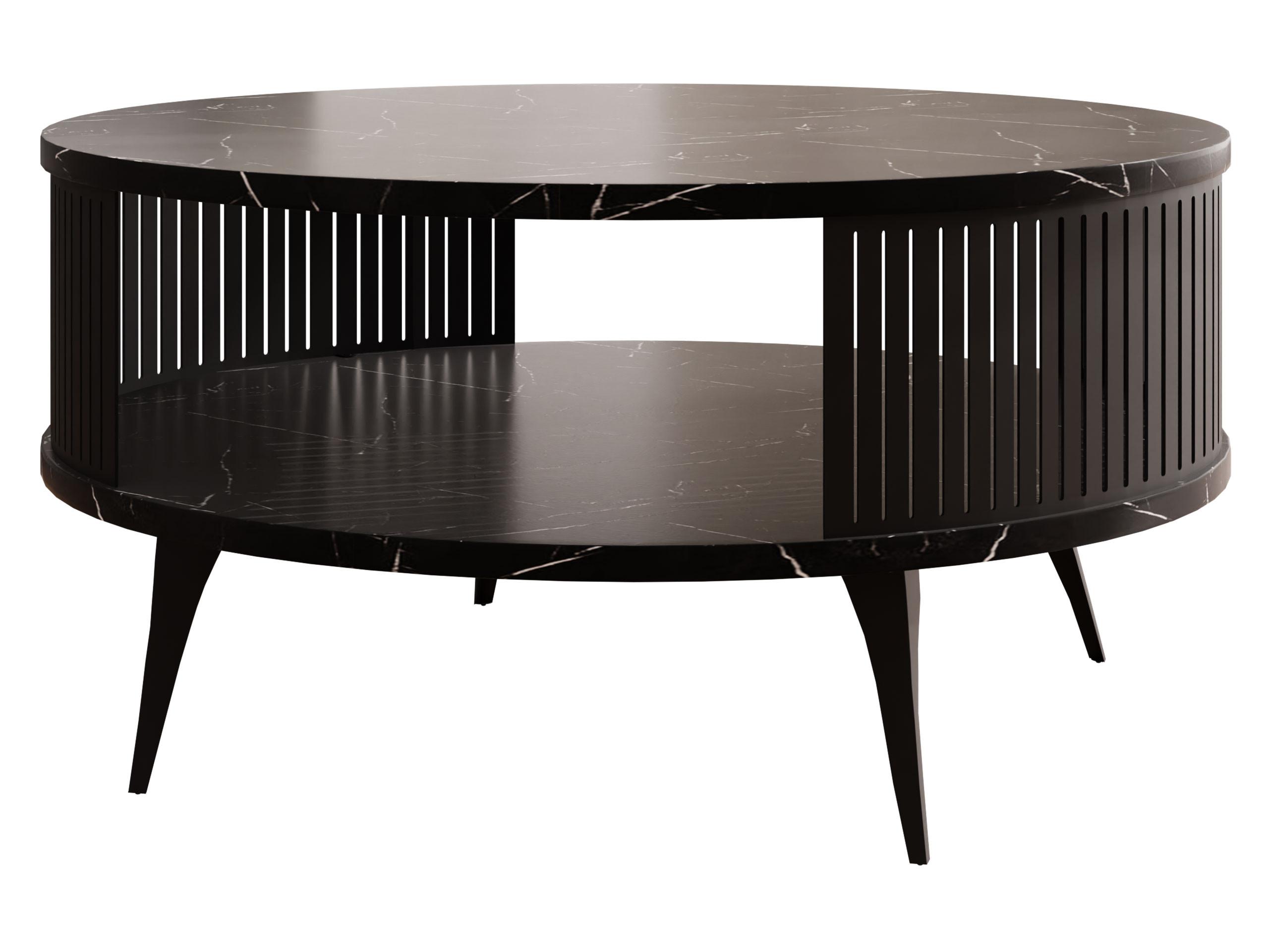 COUCHTISCH Roenni - Multicolor/Schwarz, Holzwerkstoff/Metall (75/75/44cm) - MIRJAN24