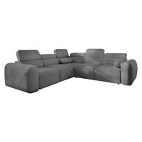 ECKSCHLAFSOFA Volare III, Seite: Links - Dunkelgrau, Holz/Textil (273/272cm) - MIRJAN24