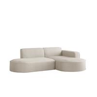 ECKSOFA Palma Xs In Scala - Beige, Holzwerkstoff/Textil (236/165cm) - Fun Möbel