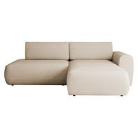 ECKSOFA Mila - Creme/Schwarz, Holzwerkstoff/Kunststoff (164/264cm) - MIRJAN24