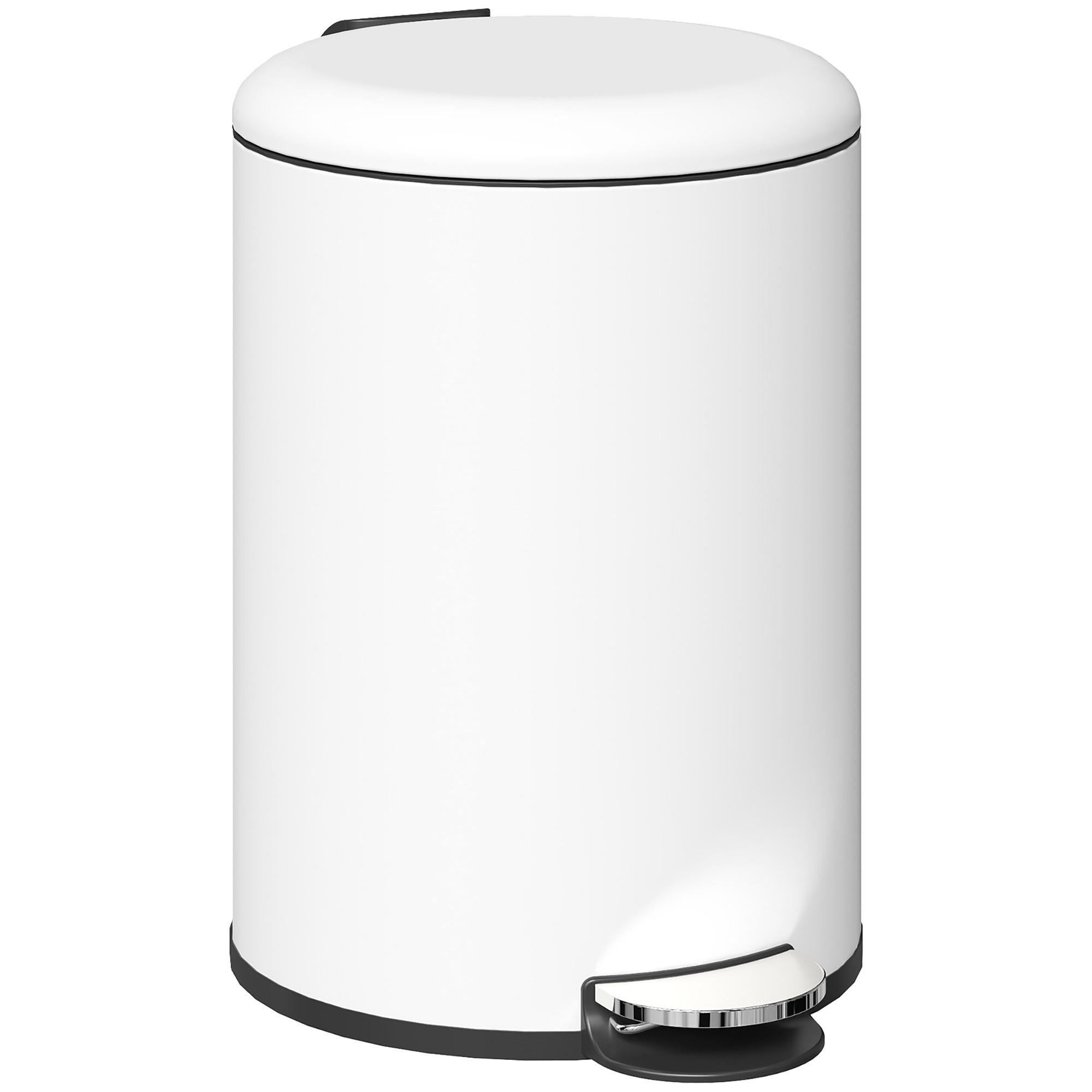 MÜLLEIMER 20L - Creme, Metall (30/44.5/36cm) - HOMCOM