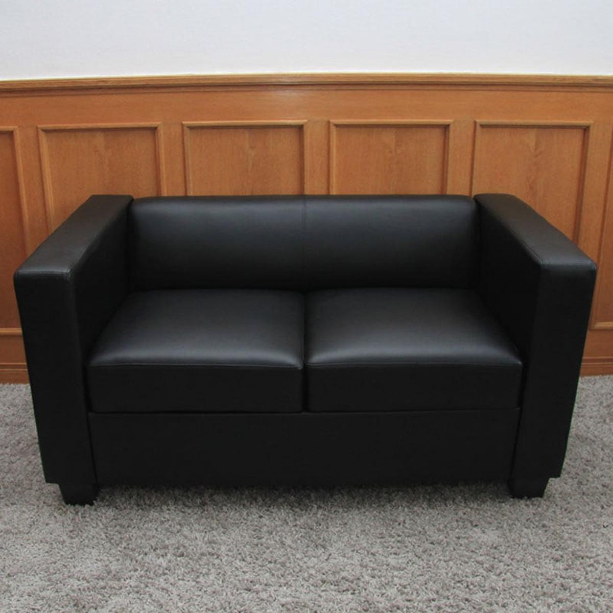 2-SITZER-SOFA Schwarz - Schwarz, Textil (137/70/75cm) - MCW