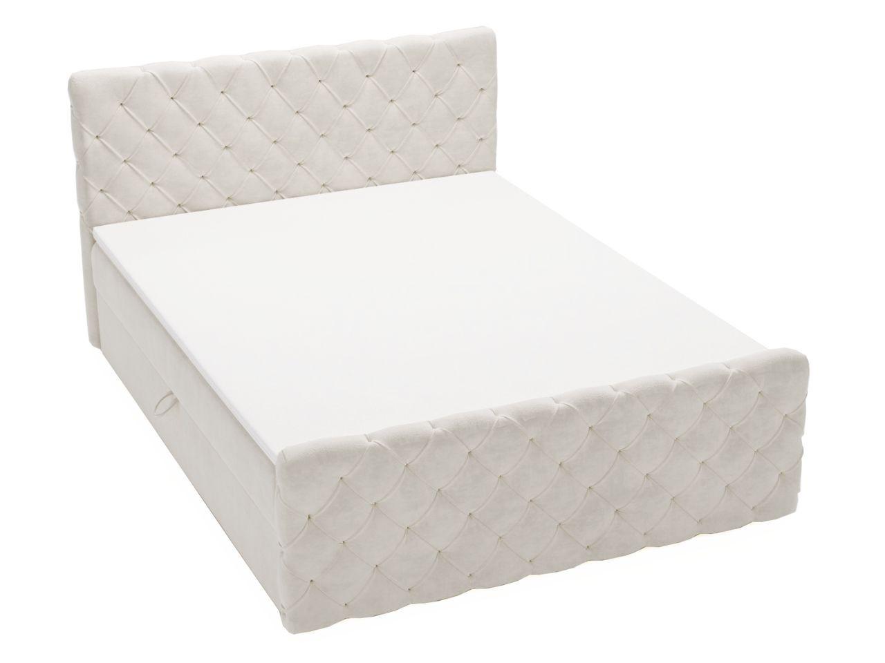 BOXBETT Lunaris 140x200 Creme - Creme, Holz/Textil (140/200cm) - Graingold