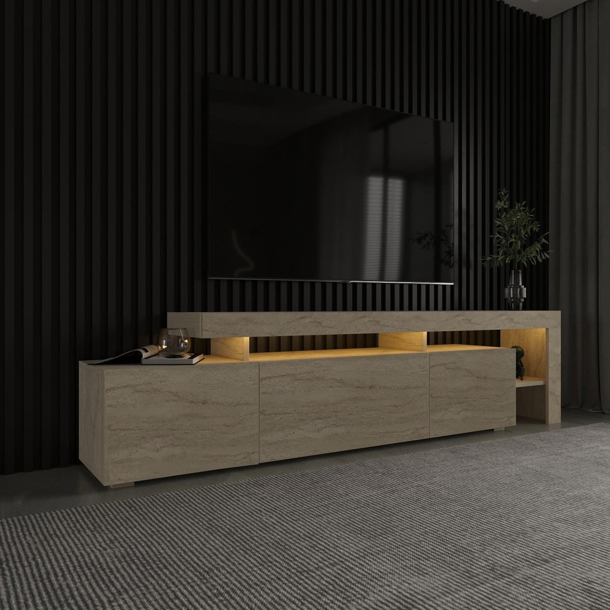 TV-MÖBEL beliz beige - Beige, Holz (37/53/192cm) - Habitat Garten