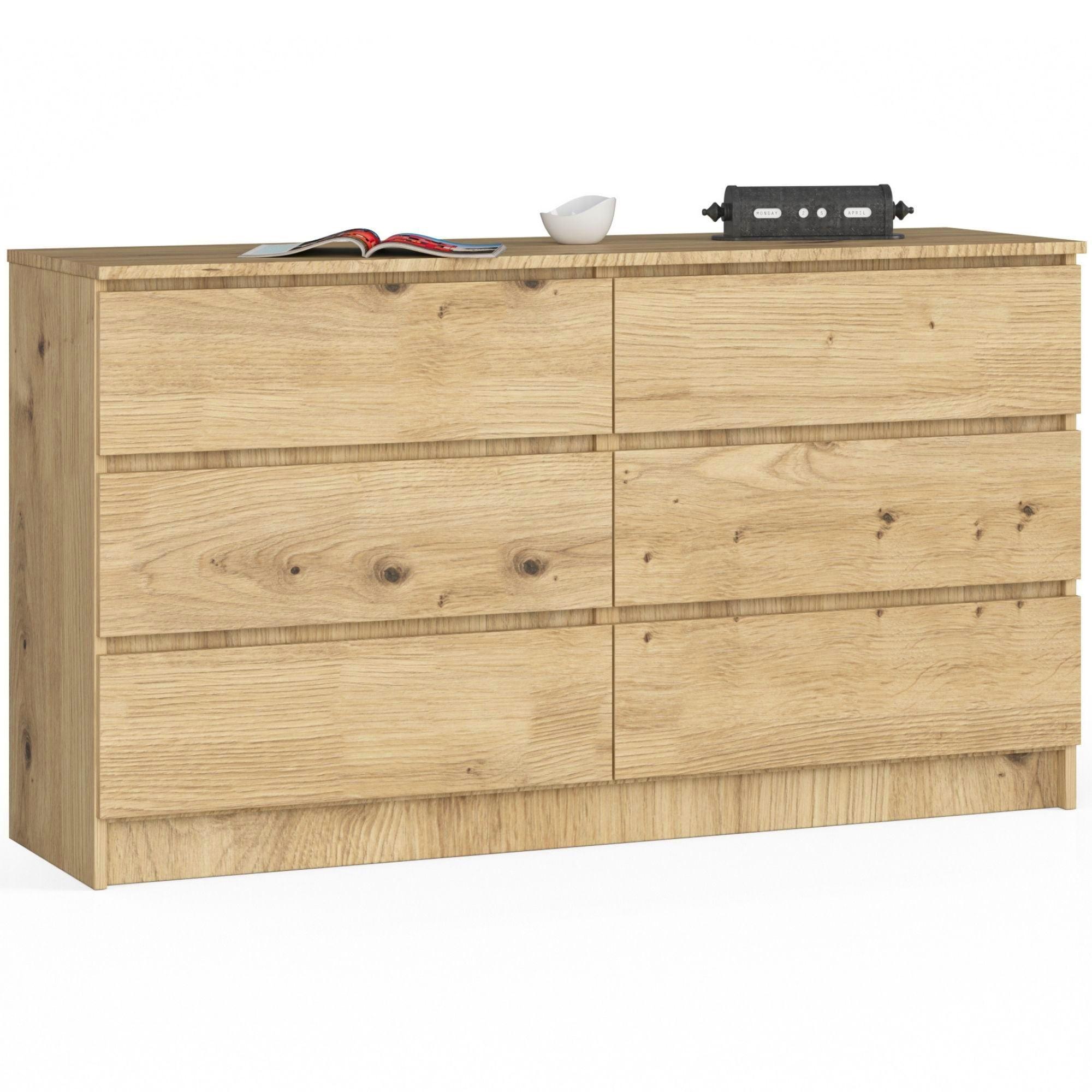 KOMMODE Eiche Artisan 77/138/40 - Eiche Artisan, Holzwerkstoff (138/77/40cm) - RAUMHIRSCH FURNITURE