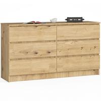 KOMMODE Eiche Artisan 77/138/40 - Eiche Artisan, Holzwerkstoff (138/77/40cm) - RAUMHIRSCH FURNITURE