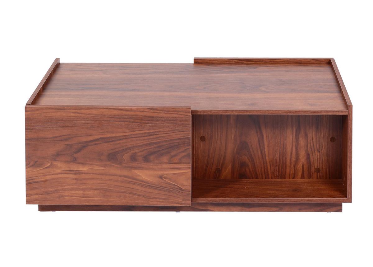 COUCHTISCH rechteck Walnuss Dekor - Walnussfarben, Holz (50/110/40cm) - MCW