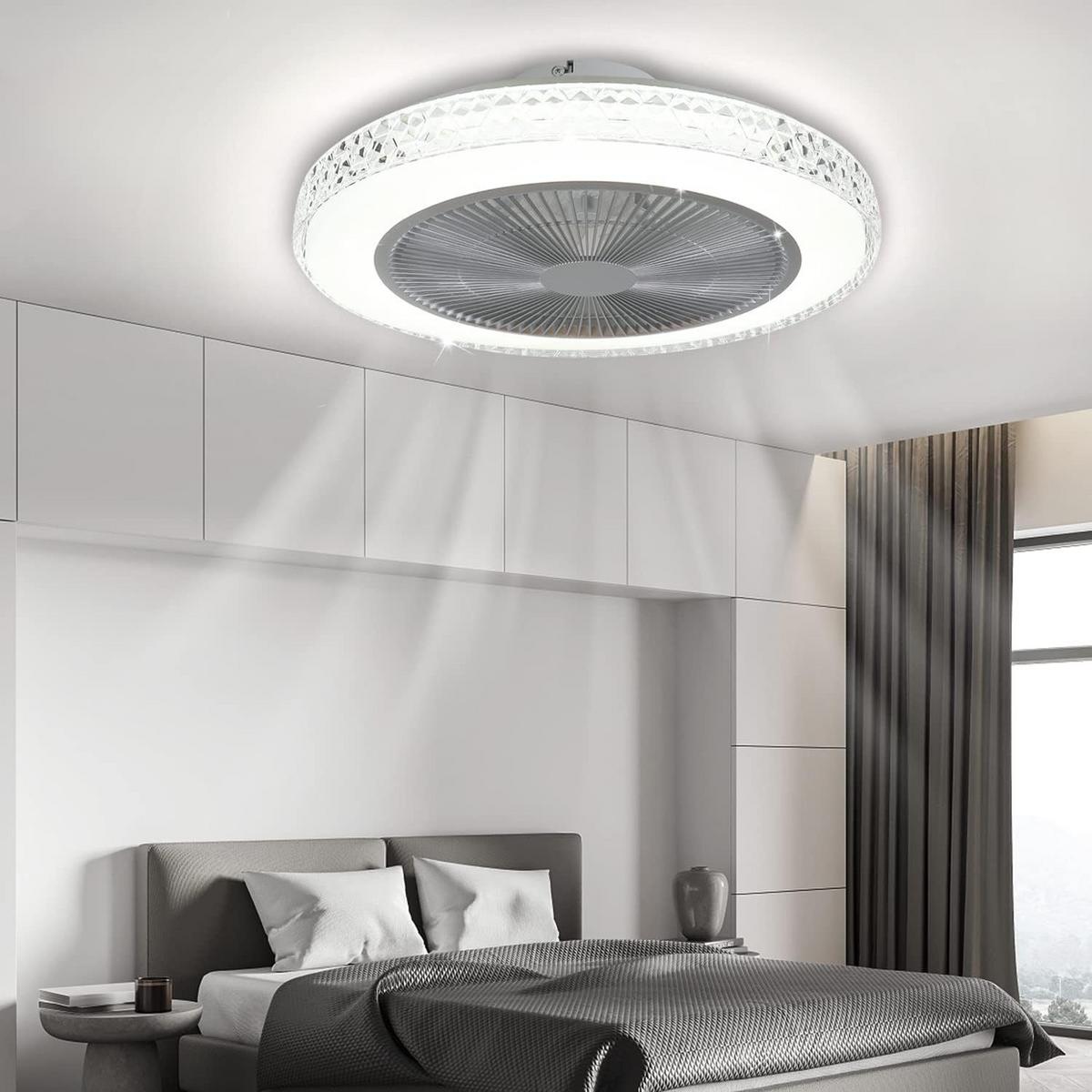 DECKENVENTILATOR Yvith 48.5/48.5/20 cm - Weiß, Kunststoff (48.5/48.5/20cm) - ZMH