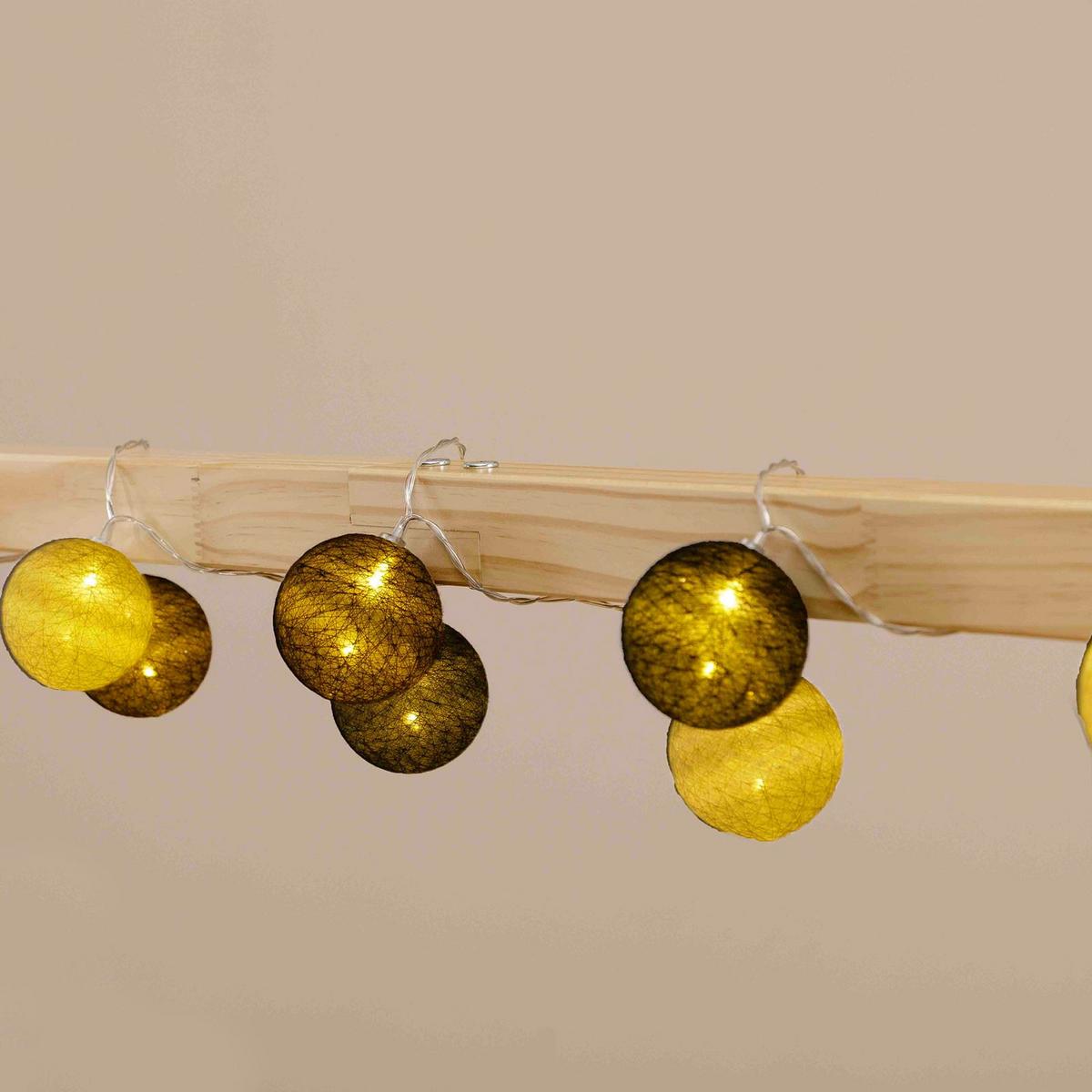 LICHTERKETTE AMICI - Grau, Kunststoff (6cm) - IDIMEX