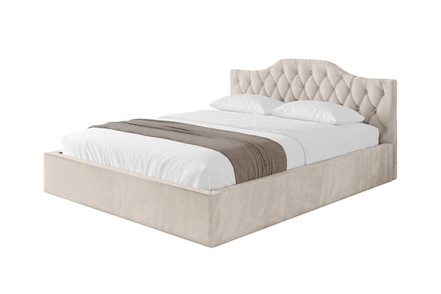 POLSTERBETT mit Bettkasten und Lattenrost, Boxbett ohne Matratze - FALIO-V1 120x200 Beige - Beige, Holzwerkstoff/Textil (120/200cm) - ALTDECOR