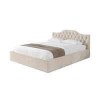 POLSTERBETT mit Bettkasten und Lattenrost, Bett mit Matratze H3/H4 - FALIO-V1 120x200 Beige - Beige, Holzwerkstoff/Textil (120/200cm) - ALTDECOR