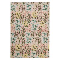 WOLLTEPPICH VALE, floral, Rosa-Bunt, 120 x 170 cm - Beige, Textil (170/120cm) - KADIMA DESIGN