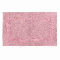 BADEMATTE 50/80 cm, 100% Baumwolle, wendbar - Rosa, Textil (50/80cm) - Homescapes
