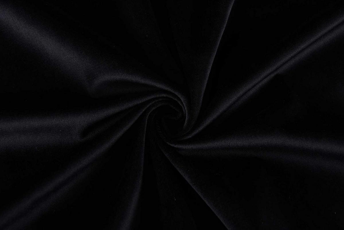 VORHANG 2ER SET MILANO HxB 280x135 cm Schwarz - Schwarz, Textil (135/280cm) - Gardinenbox