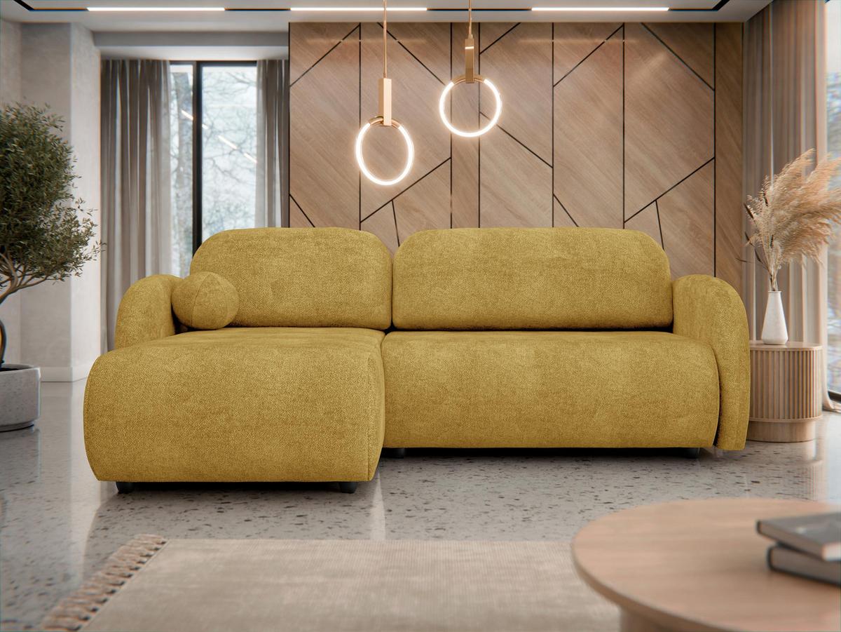 ECKSOFA Dream L - Schwarz/Rosa, Holz/Kunststoff (233/160cm) - MIRJAN24