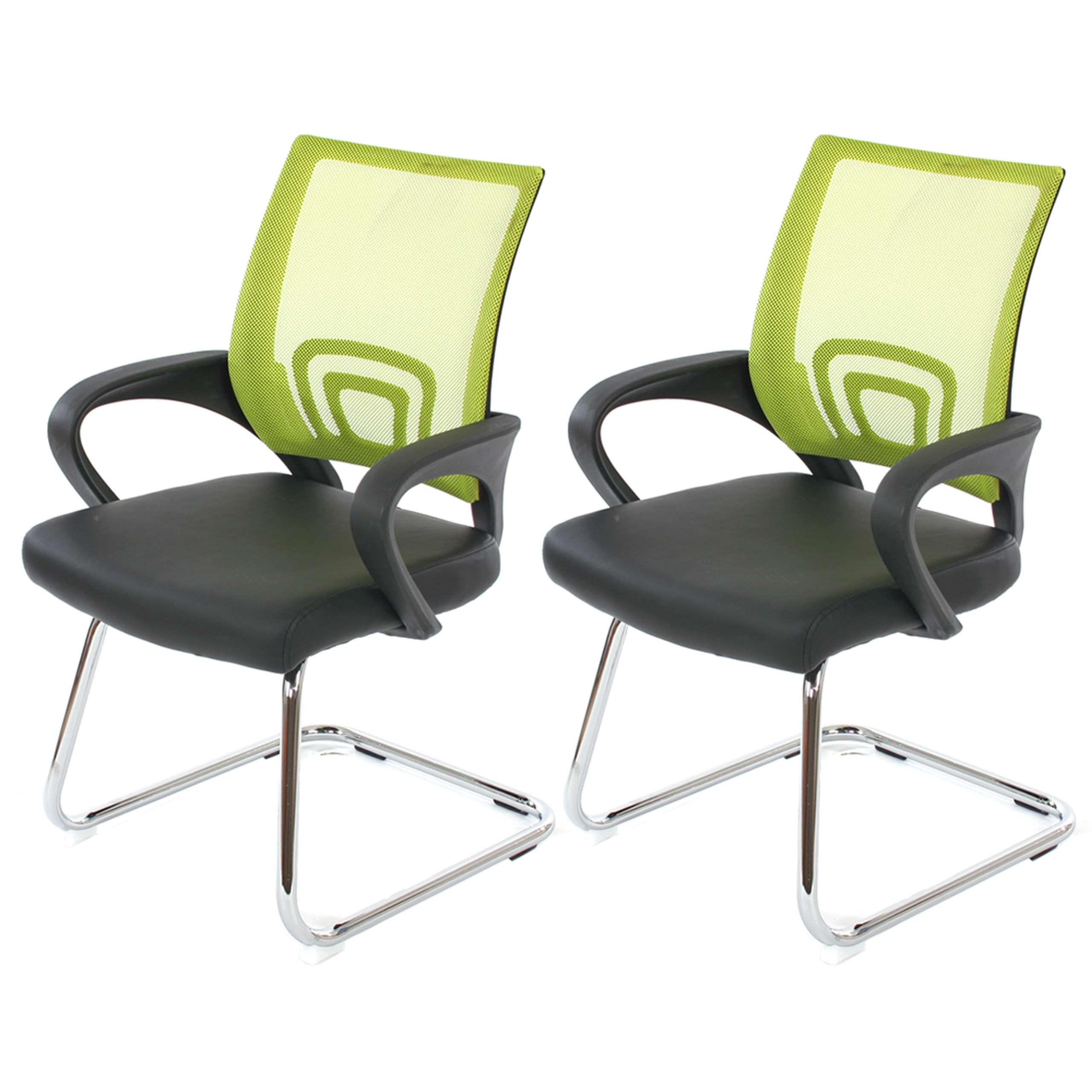 KONFERENZSTUHL Grün 2er-Set - Grün, Textil (57/92/59cm) - MCW