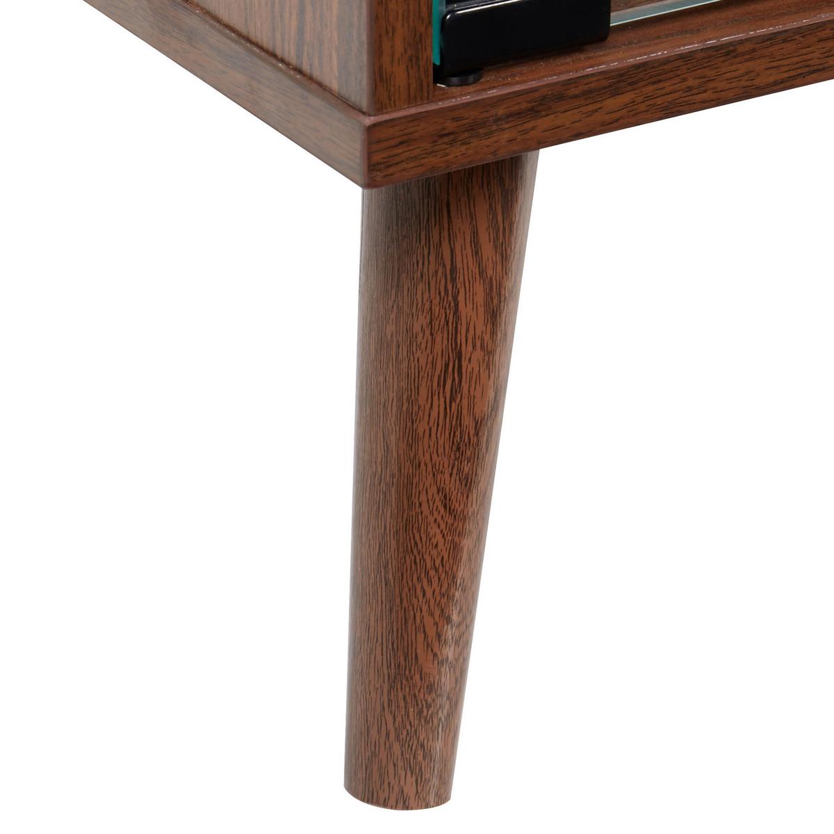 WEINREGAL Dunkelbraun Tullamore - Braun, Holzwerkstoff (84/91/39cm) - Beliani