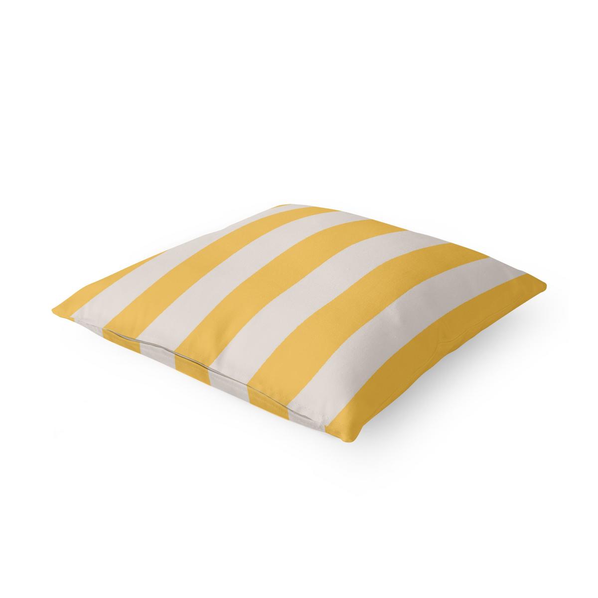 KISSENBEZUG Mighty Mango Große Streifen 40/40 cm - Gelb, Textil (40/40cm) - Bilderwelten