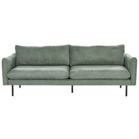 3-SITZER-SOFA Stoff Hellgrün Vinterbro - Hellgrün, Textil (220/86/84cm) - Beliani