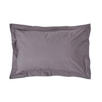 KISSENBEZUG Perkal mit Stehsaum, Fadendichte 200 - Dunkelgrau, Textil (48/74cm) - Homescapes