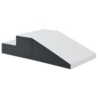 SOFTBAUSTEINE Weiß (2er-Set) - Weiß, Leder (50/26/50cm) - COSTWAY