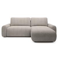 ECKSOFA Lelu Greige beidseitig - Taupe/Schwarz, Kunststoff/Textil (245/165cm) - Selsey