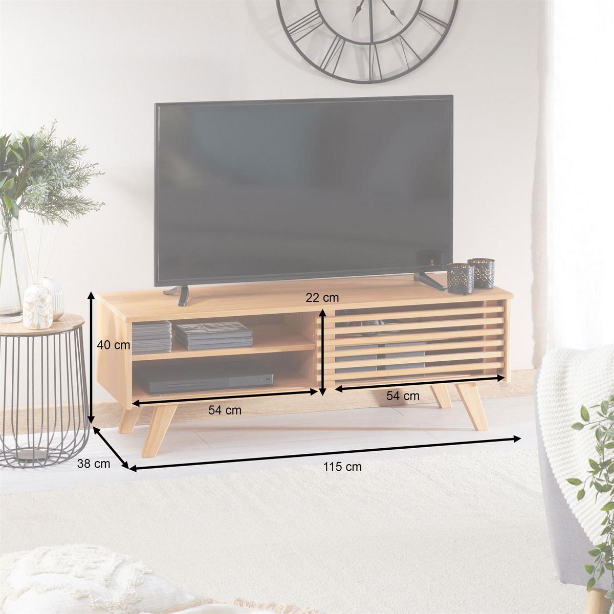LOWBOARD SEAN braun - Braun, Holz (115/40/38cm) - IDIMEX