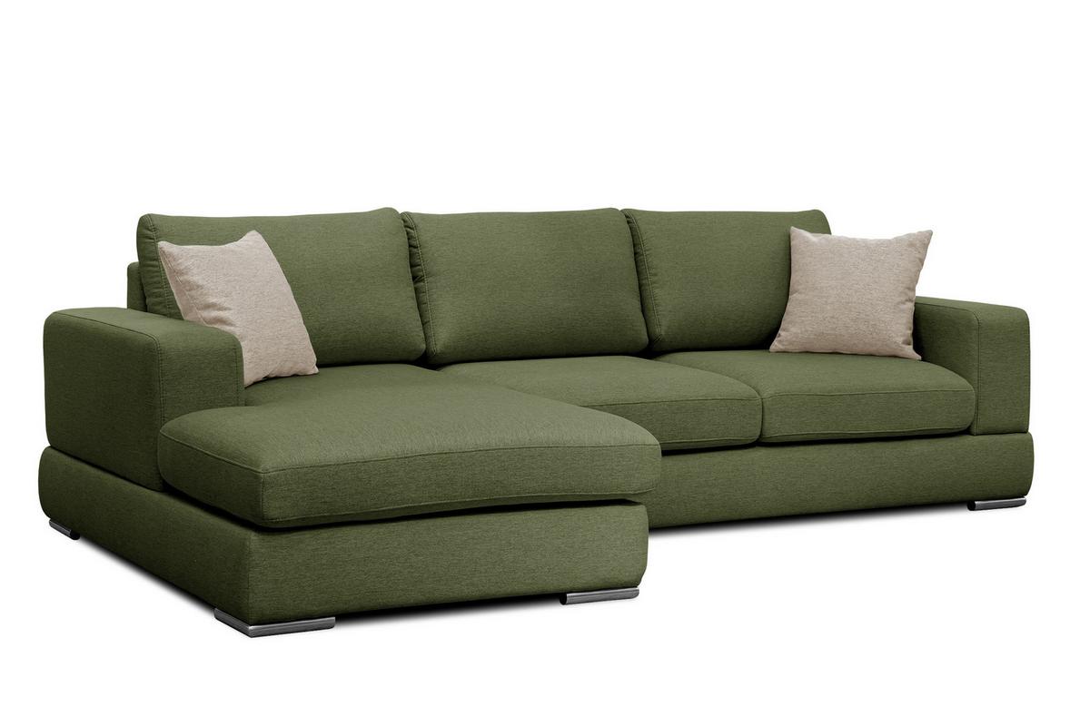 ECKSOFA OTTO 4-Sitzer, grün - Grün, Holzwerkstoff/Textil (159/279cm) - Wozimo