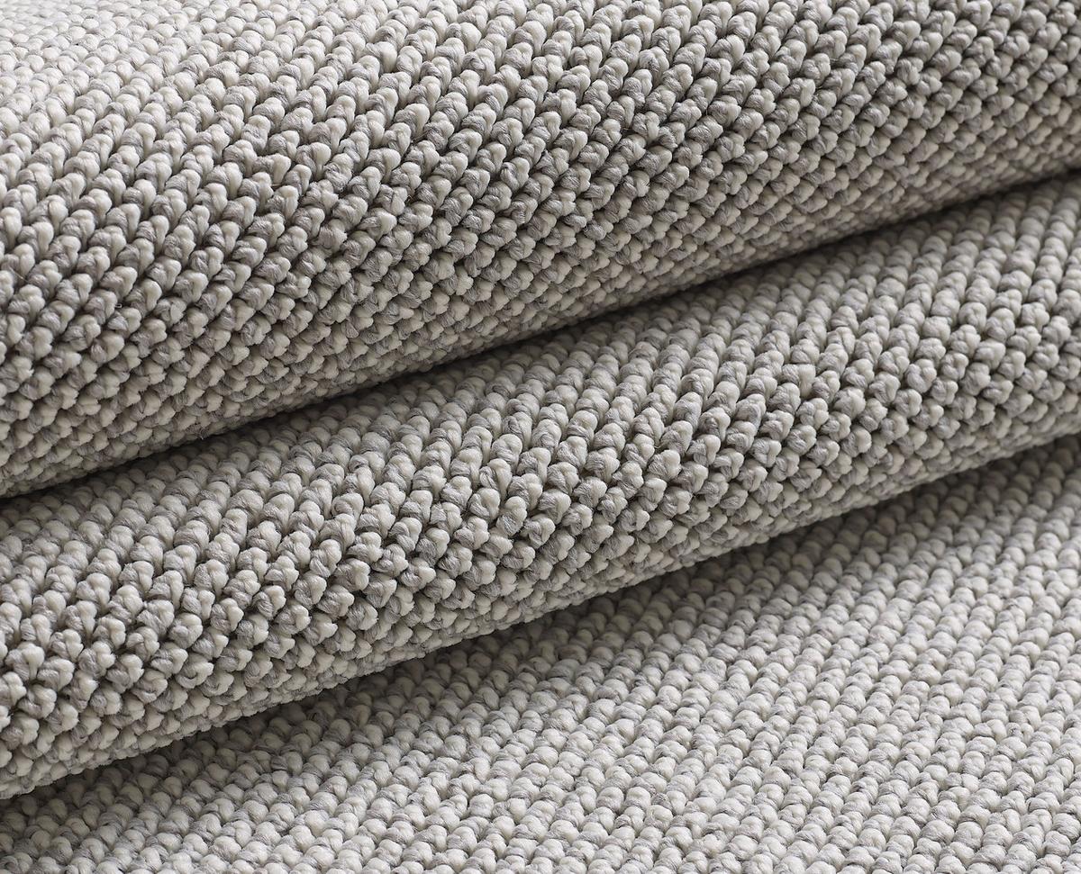 TEPPICH Flachgewebe CIMA in Silber, einfarbig, 160 x 230 cm - Silberfarben, Textil (230/160cm) - KADIMA DESIGN