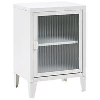 BÜROSCHRANK Metall Hellgrau Oreti - Hellgrau/Grau, Metall (40/57/30cm) - Beliani