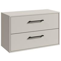 WASCHBECKENUNTERSCHRANK Florence 2 Schubladen Cashmere - 80 x 46 x 46 cm - Kaschmir, Holz (80/46/46cm) - Badplaats