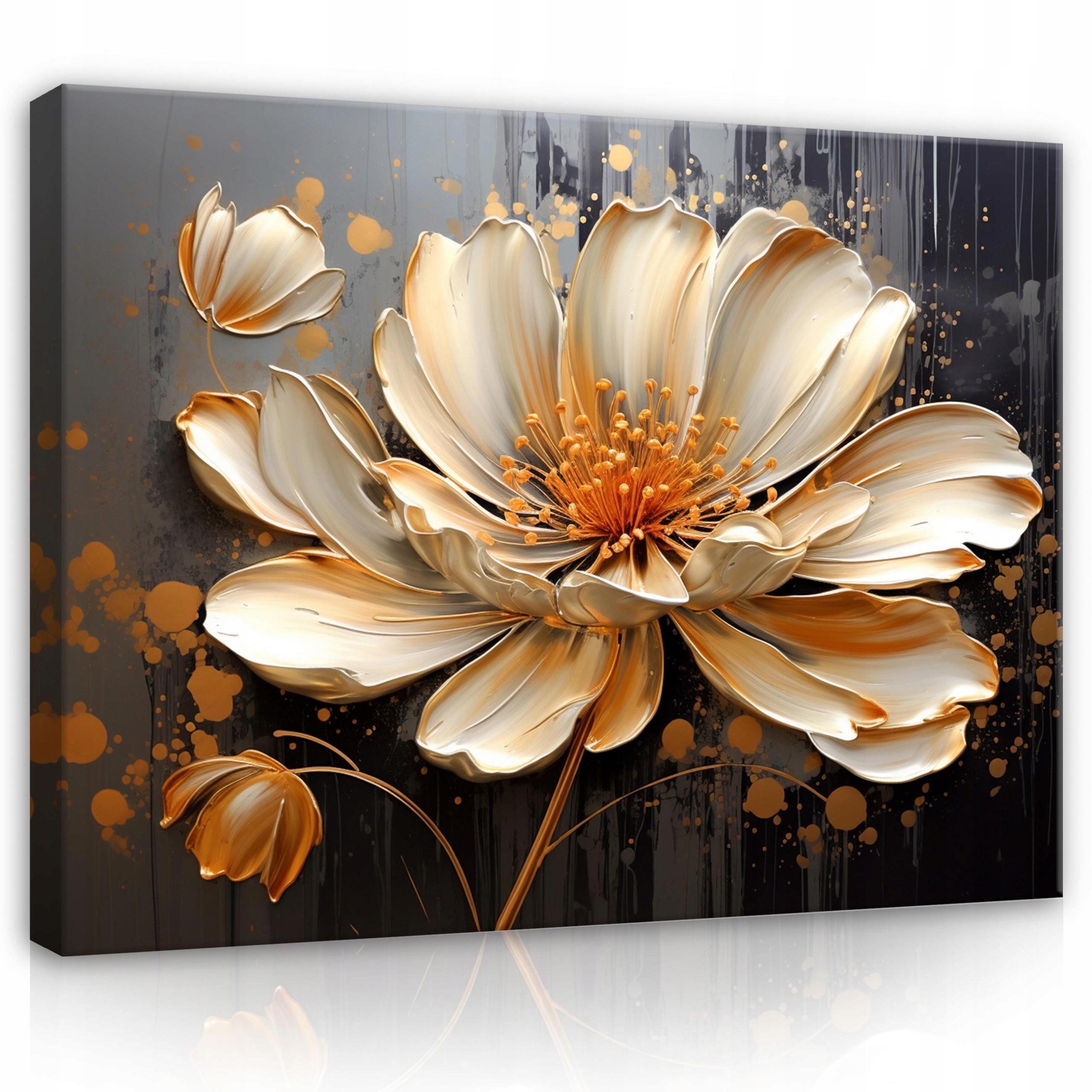 LEINWANDBILD Abstrakt Blumen Bilder 60x40 - Multicolor, Holzwerkstoff (60/40cm) - Wallarena
