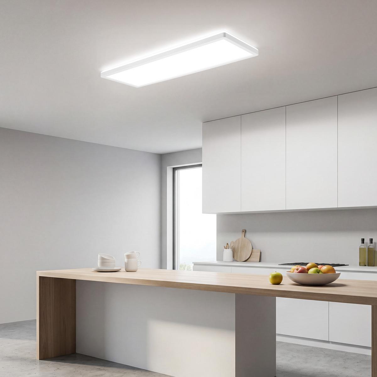 LED DECKENLEUCHTE Zovrex 58/20/3.1 cm - Weiß, Kunststoff (58/20/3.1cm) - ZMH