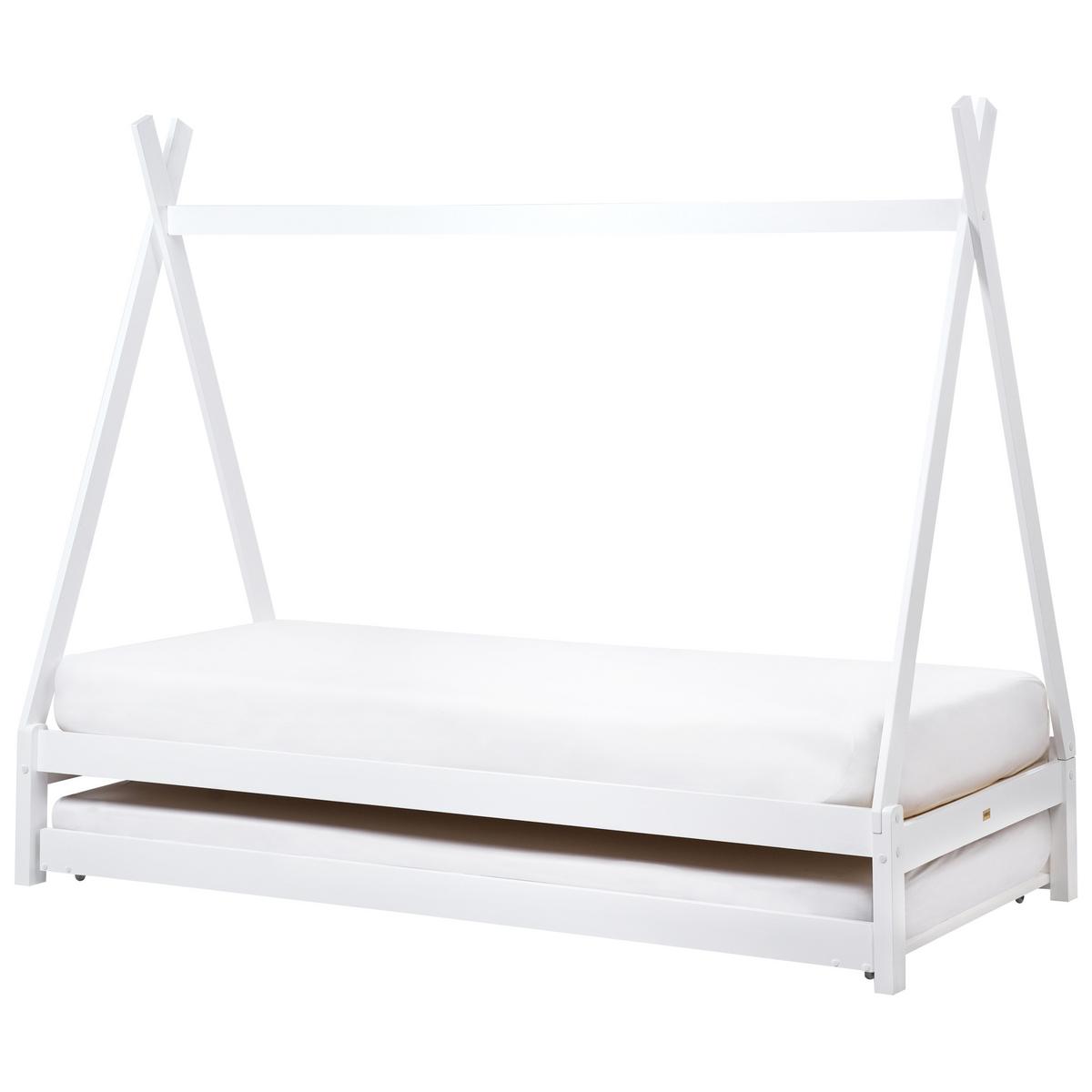 KINDERBETT 90x200 cm Weiß Talmontiers - Weiß, Holz (90/200cm) - Beliani