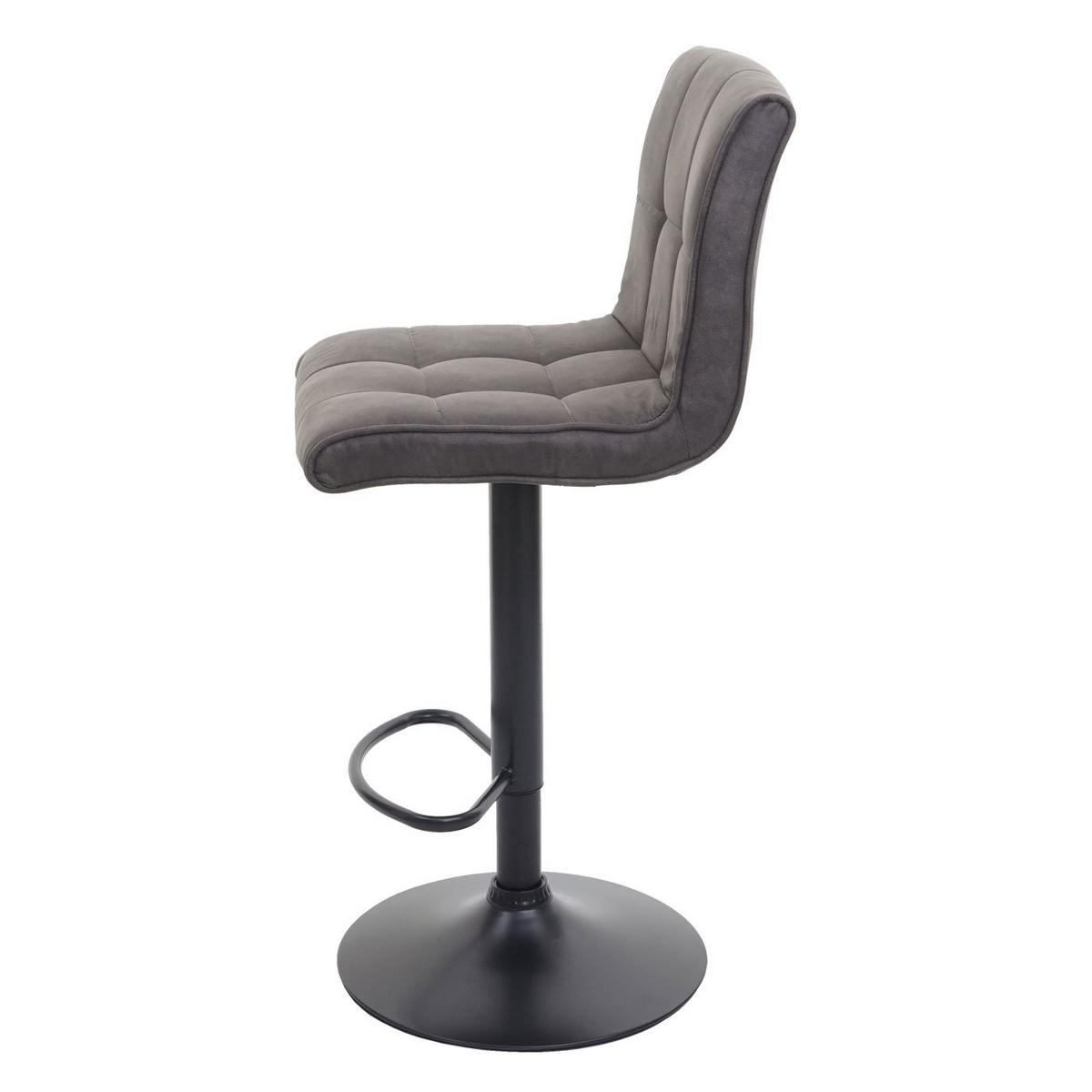 BARHOCKER Anthrazit - Anthrazit, Textil (44/116/46cm) - MCW