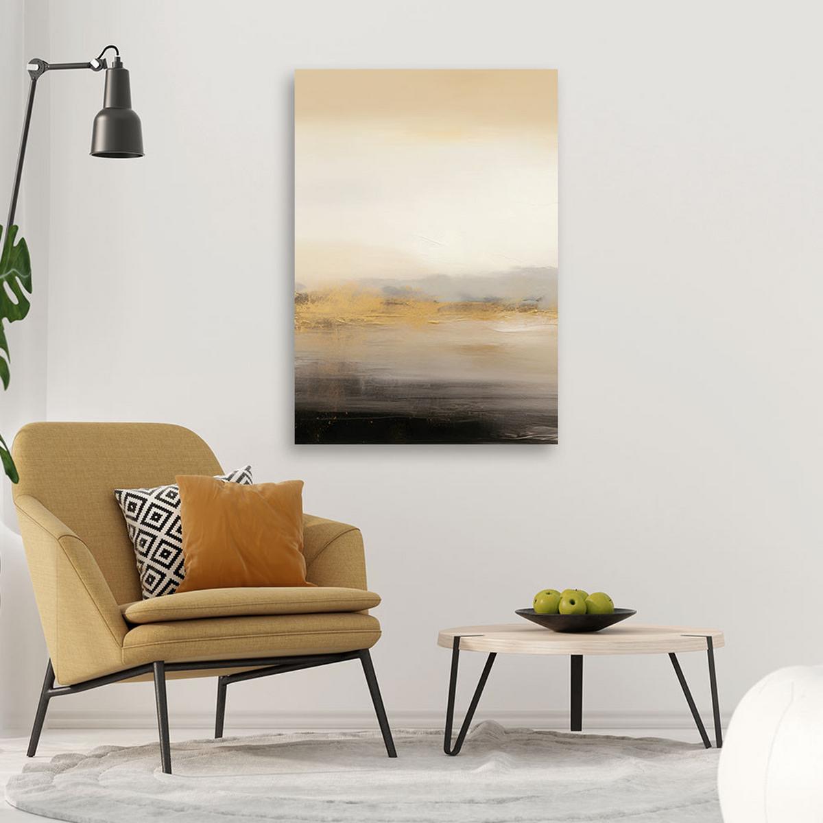 LEINWANDBILD Abstrakte Textur Loft Beige 60x90cm - Beige, Textil (60/90cm) - Feeby