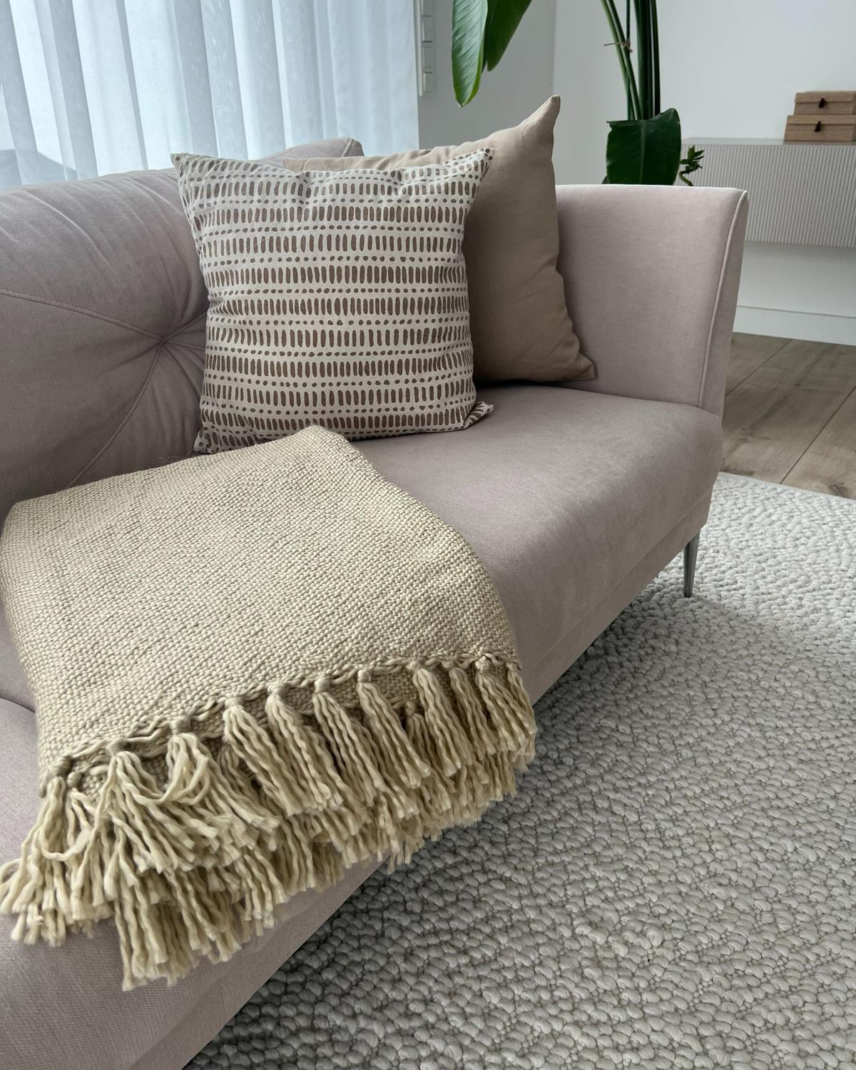 DECKE Beige 150/200 cm Chaohani - Beige, Keramik (150/200cm) - Beliani