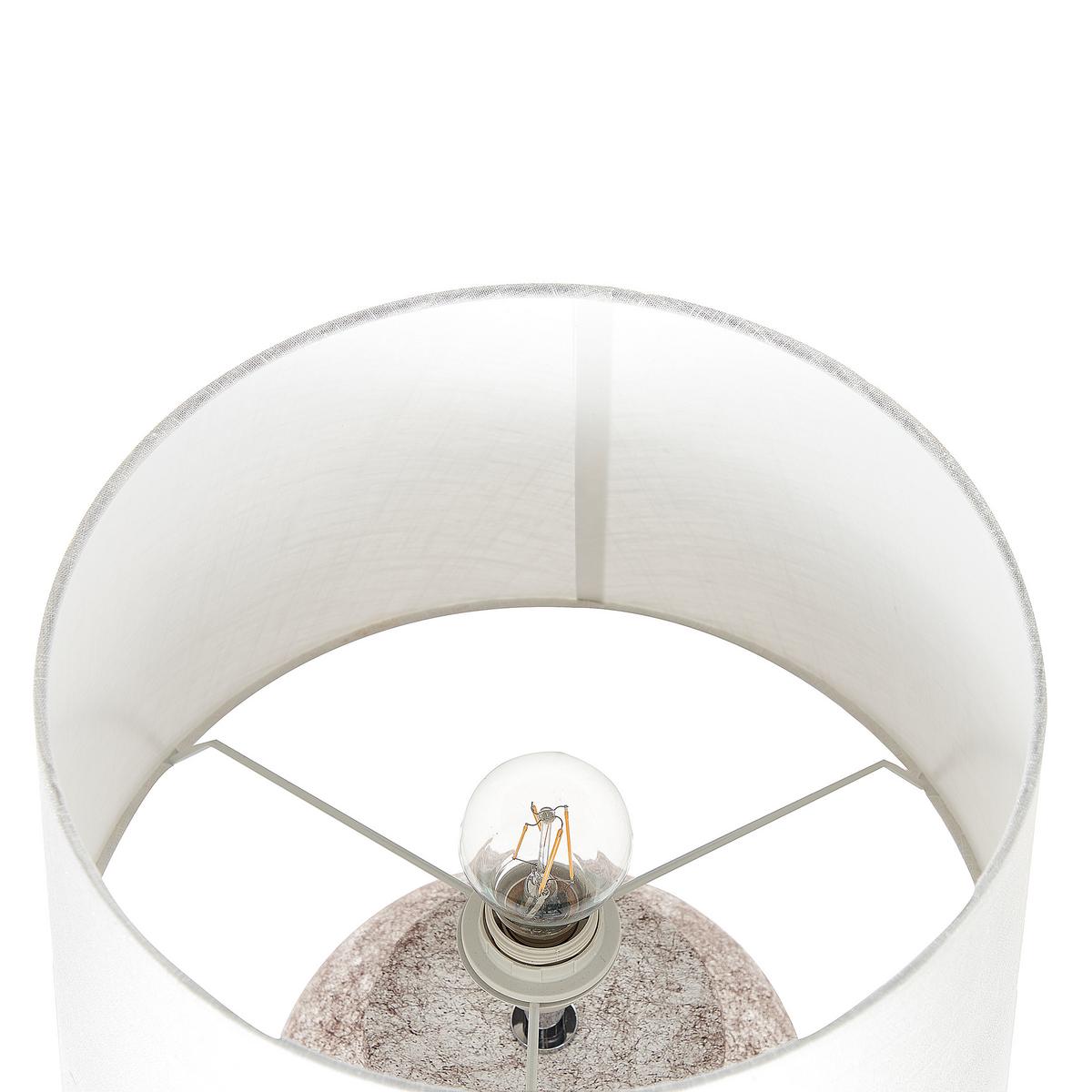TISCHLAMPE Mareb 35/35/47 cm - Beige, Keramik (35/35/47cm) - Beliani