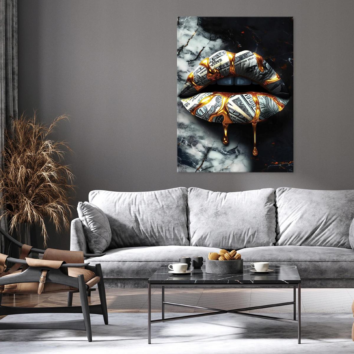 BILDER auf Leinwand Frau Abstrakt 60x40 - Multicolor, Holzwerkstoff (40/60cm) - Wallarena