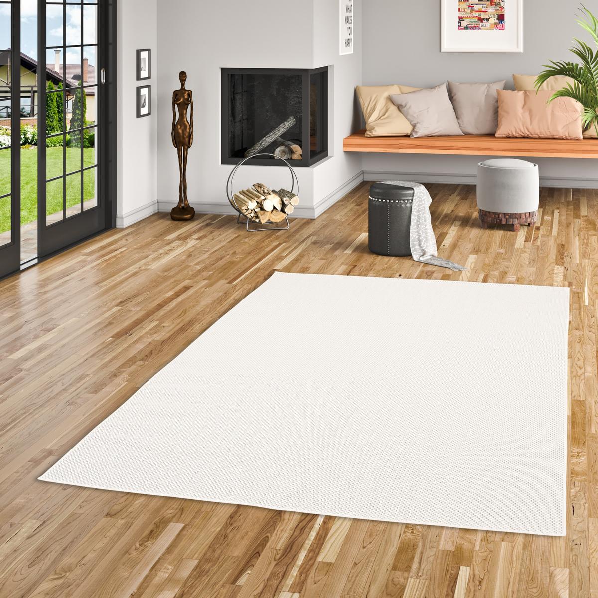 IN & OUTDOOR TEPPICH FLACHGEWEBE VALENCIA MIX - Creme, Textil (120/170cm) - Pergamon