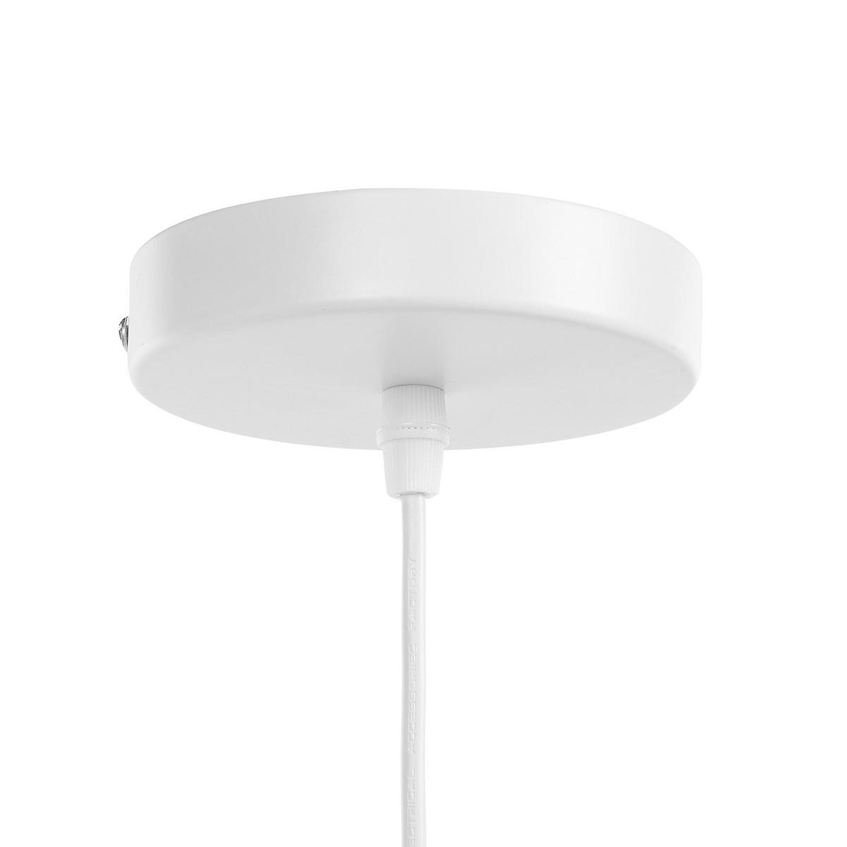 HÄNGELEUCHTE Millian 50/50/117 cm - Beige, Naturmaterialien (50/50/117cm) - Beliani