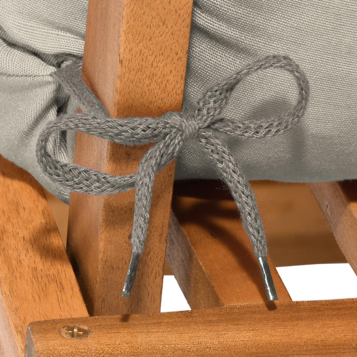 HOCHLEHNERAUFLAGE Flair HL 120/50/8cm Hellgrau - Hellgrau, Textil (50/8/120cm) - Beautissu 