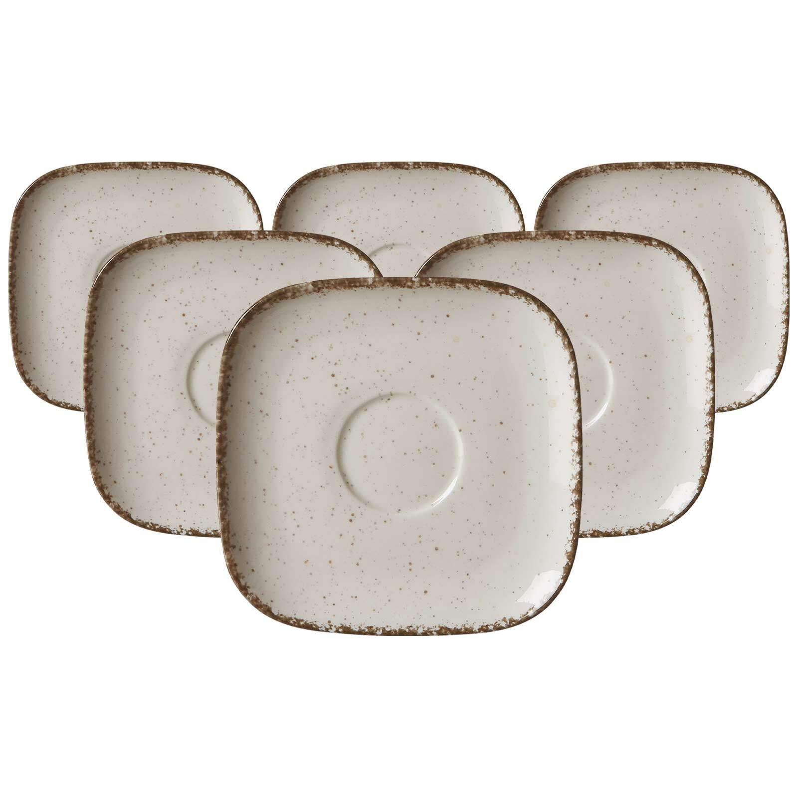 KAFFEEUNTERTASSEN Casa Beige ø 13,5 cm 6er Set - Beige, Keramik (13.5cm) - Ritzenhoff Breker