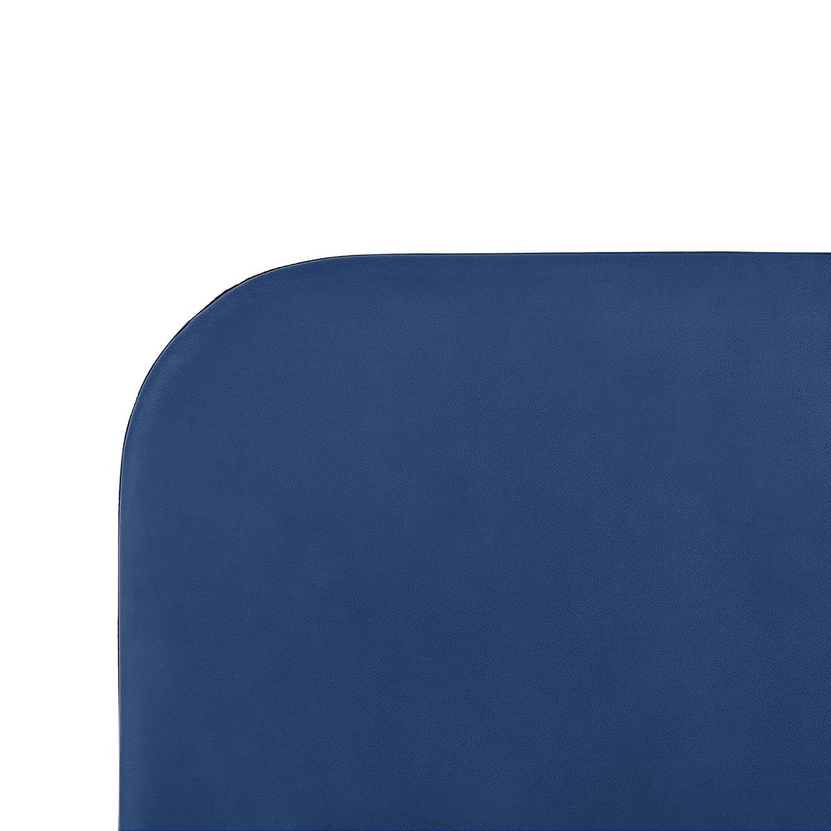 POLSTERBETT 180/200cm Marineblau Flayat - Blau, Textil (180/200cm) - Beliani